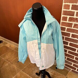 Airwalk White & Blue Women's Ski Jacket SZ L